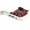StarTech.com USB-C PCIe Karte mit 5 Ports - 10 Gbit/s USB 3.1 Gen 2 PCIe Karte mit 1x USB-C & 2x USB-A - 1x 2-Port IDC (interne 5 Gbit/s USB Ansschluss) - USB-C PCI Express Kontroller (PEXUSB312A1C1H)