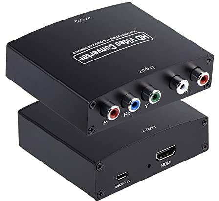 Nicoone YPbPr auf HDMI Kompatibel Converter Component auf HDMI Kompatibel Video Audio Adapter für DVD Spiel Konsole zu HDTV Monitor