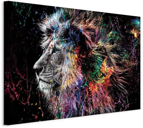 murando - Akustikbild Kopf Gesicht Abstrakt, 90x60 cm, 1-teilig, Wohnzimmer | Verbessert Raumakustik, reduziert Hall, ideal fürs Büro oder Wohnzimmer, hochwertige Verarbeitung, schnelle Montage, stilvoll