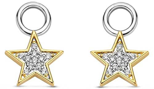 Ti Sento - Milano Damen-Creolen-Anhänger 925er Silber Zirkonia One Size 88379861