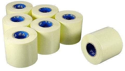 sourcing map Pipe Wrap Tapes Non-Adhesive 60mmx13m Protective Waterproof Tube Protector for Air Conditioner HVAC Pipes, PVC Yellow Pack of 5