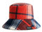 Desigual Damen Hat_red Check 3029 Dark Red Winter Accessory Set, Rot, Einheitsgröße EU