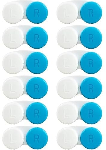 MAVURA LinsenBox Kontaktlinsenbehälter Set Kontaktlinsendose, Kontaktlinsen Aufbewahrung Jahresvorrat weiche & Harte Linsen [12er]