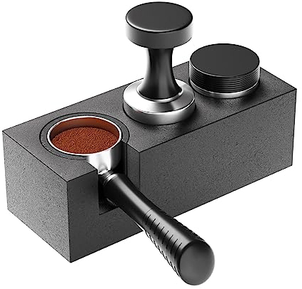 Bemodst Coffee Tamper, Coffee Grinder Set Base, Espresso Compaction Station, Espresso Tamper, Perfect Prep Machine Filter, Portafilter, Suitable for 51-58mm Tamper Tool, Espresso Tools.(Black)