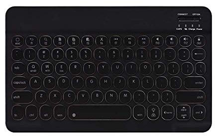 Synchro Portable Bluetooth Keyboard,Ultra-Slim Keyboard for ipad pro 13(M4),10.2, 9.7 Inch iPad, 10.9 iPad Air 5, 4th Gen, iPad Pro 11 12.9, iPad,Table,Mac,iOS,Android Windows(black, no backlight)