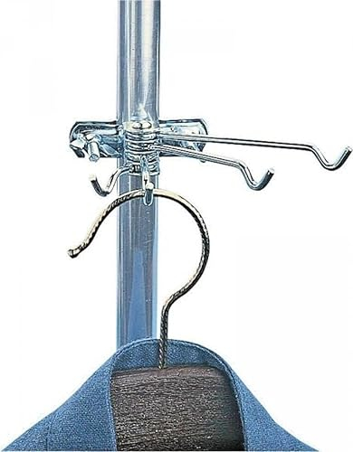 Generisch Kleiderhaken 4-Fach Metall für Vorzeltgestänge,Zeltgestänge