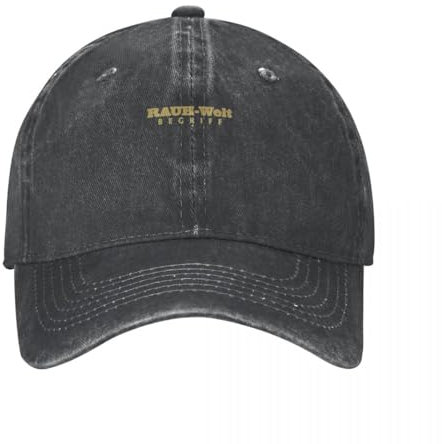 ZGGUOJU Herren Baseballmütze aus Reiner Baumwolle zum Schattieren RWB Rauh Welt Begriff Gold Logo Cowboyhut Bommelmütze Papahut Für Männer Damengeschenk