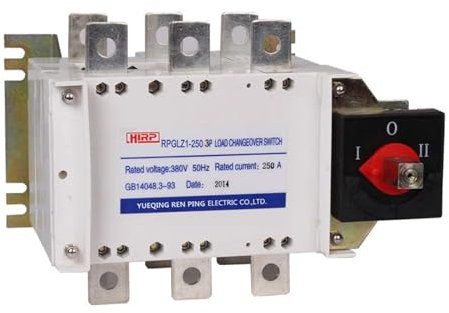 RPGLZ-400/3P 400A Interruptor de cambio manual de doble potencia sin marco de placa exterior