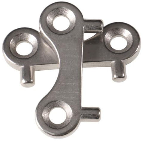 Milisten Boot Tankschlüssel Edelstahl Marine Tankdeckelschlüssel Gas Deck Deck Füller Ersatzschlüssel