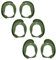 Umvowuxa replacement earbuds are compatible with Bose QuietComfort Ultra Earbuds Bluetooth headsets,Slip Silicone Wingtip Eartip Accessories (3Pairs/Green)