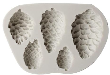 Pine Cone Mould, Chocolate Molds Pine Cones Shaped, Pine Cones Silicone Mould, Pine Cone Shape Mould, Pine Cone Baking Mould, for Cupcake Pastry Dessert Mousse 10.5x7cm