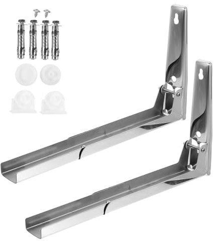 POPETPOP Estante Plegable Inoxidable Soporte De Pared Para Microondas Fácil Instalación