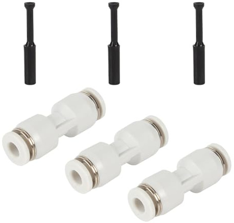 3 x 1,75 mm Filament-Extruder-Schnellverbinder, PTFE, pneumatische Armatur, Rohrverbinder für Labor X1C X1E P1P 3D-Drucker