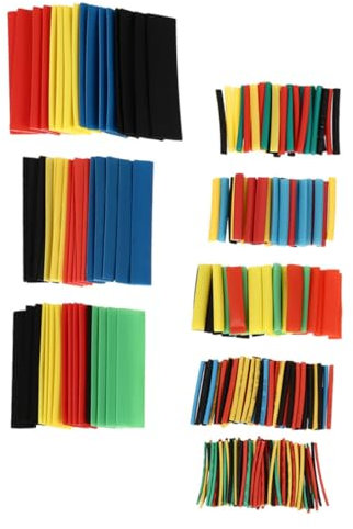 NUOBESTY 656pezzi Guaine Termorestringenti per Fili Elettrici Tubi Termorestringenti Isolanti Protezione Cavi Kit Tubi in Plastica Industriali