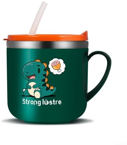 Insulated Sippy Cup with Lid Child Friendly Design with Built in Straw