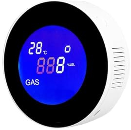 Detector de Gas Natural WiFi con válvula solenoide eléctrica, Control Inteligente automático, Apagado automático, Sensor de Alarma de Fuga de metano CH4 para el hogar y la Industria(Gas Detector)