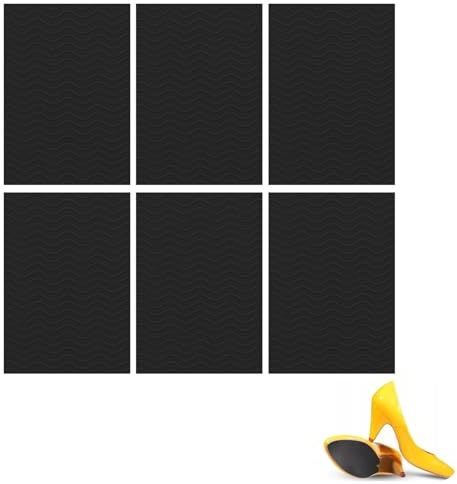 Rutschfeste Sohle, 6 Stück Anti Rutsch Sohle Pads, Gummisohlen zum Aufkleben, Anti-Rutsch Schuhsohlen Protektoren, Geeignet für Alle Schuhgrößen, Verbessert Grip und Reduziert Geräusche