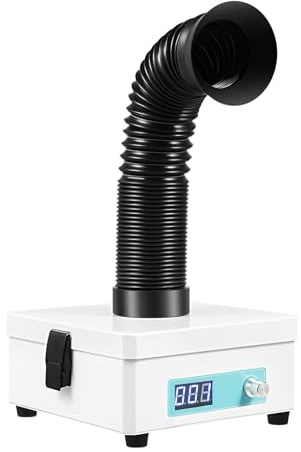 Tisch-Dunstabzugshaube,Mobile Dunstabzugshaube,HEPA und Carbon 3-STAGE Filter, Lötrauchabsaugung 3-Stufen-Filter, Desktop Lötrauchabsauger Entferner,15W,15m³/529.72ft³/h