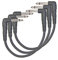 D’Addario Accessories Classic Series Guitar Patch Cables - Guitar Pedal Cable with ¼ Inch Ends - Durable & Reliable - Instrument Cable for Pedalboards - Right Angle - 0.5 feet - 3 Pack