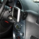 KUDA Handyhalterung passend für Ford Ka & StreetKa ab 2005 - Telefonkonsole für Smartphones, Handy, Navi und mehr - Kunstlederkonsole, schwarz, 295575