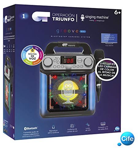 Operacion Triunfo Karaoke, Negro con Luces led (41656)