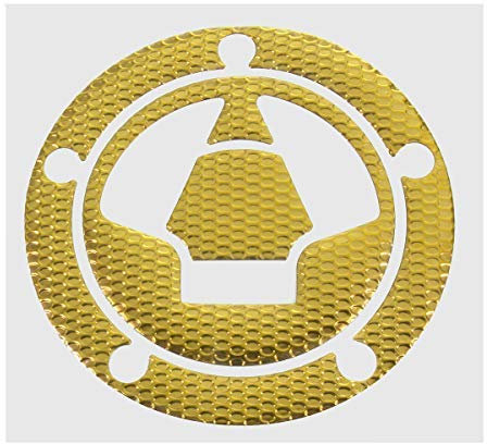 SGerste - Adesivo 3D per Tappo del Serbatoio del Carburante, per Kawasaki Ninja Z1000 X-6R/10R/12R/14R Z750 Z800 cod, Gold
