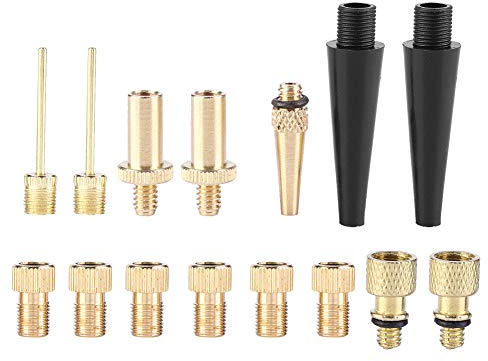 Fahrrad Ventiladapter Satz 15-teilig Universal f¨¹r Reifenf¨¹ller Luftpumpe Kompressor