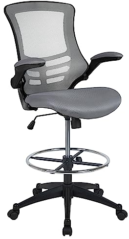 Flash Furniture Zeichenstuhl, 65 x 62 x 129 cm, Grau