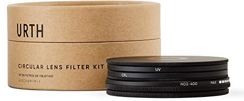 Urth - Kit de filtres pour Objectif 43 mm : UV, Circulaire polarisant (CPL) et Variable ND2-400