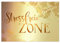 Logbuch-Verlag Schild STRESSFREIE ZONE 31 x 21 cm gold silber Ginkgo Wandbild Türschild Deko Sauna Spa Wellnessbereich