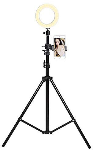 Trepied Telescopique avec Flash pour Huawei P40 Pro+ Smartphone Reglable Photo Universel (Noir)