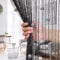 AIZESI 1PCS Beads Curtains Crystal Curtain Tassel Beaded Door Curtains Room Divider Beads Doorway Curtains 90x200cm String Curtains Screens 1PCS Doors String Beaded Curtain Black Crystal Door Curtain