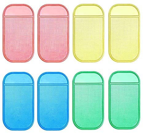 Sticky Mat for Diamond Painting,8 Pcs Anti-Slip Diamond Painting Mats Silicone Sticky Gel Pad for Holding Tray 5D Diamond Embroidery Accessories Tools 14 * 8cm