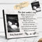 Personalisierter Bilderrahmen mit Schwangerschaft Foto & Text 12x 18 Holz Ultraschall von Baby Kinder Gravur Bild Geschenk für erste junge Mutter Schwangere Kindtaufe Geburt Muttertag Weihnachten