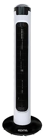 Prima Kitchenware New 29 Black Tower Fan 3 Speed Office Home Cool Air Cooler Oscillating Remote Control