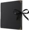 28 x 28 cm Sammelalbum mit 80 Schwarz Seiten Scrapbook-Album aus dickem Kraftpapier, lösungsmittelfreies Fotoalbum, Spiralalbum, gestalten Sie Ihr eigenes Fotobuch für Kunst- und Bastelprojekte