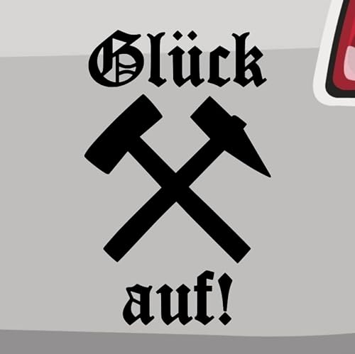 Glück auf! Aufkleber -6 Größen 21 Farben- Bergbau Stollen Bergmann Arbeitergruß