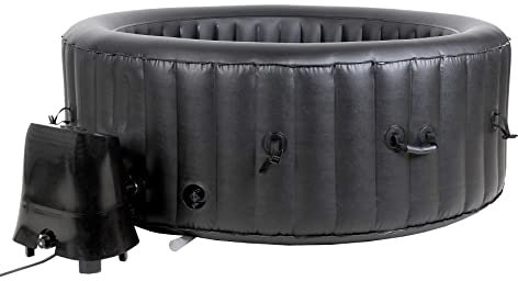 BeneoSpa NEU Tragbarer aufblasbarer Whirlpool für 4 Personen, Spa, Schwarz