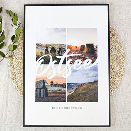 Ostsee Geschenk Holzbild - Foto Geschenk - personalisierbar zum Hinstellen/Aufhängen opt. beleuchtet Ostsee Souvenir, Ostsee Deko, Ostsee Urlaub, Ostsee Geschenke, Rügen - personalisierte Geschenke