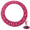 Trampolin Randabdeckung 96-120cm, Indoor Erwachsene Kinder Fitness Trampolin Umrandung, 800D Reißfest Oxford-Tuch Federabdeckung, 100% UV-beständig Trampolin Zubehör Ersatzteile,Pink 2,101cm(40inch)