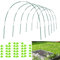 Aierden 36 Stück Gartenreifen für Hochbeete, 6 Sets von 2,4 m langen Gewächshausreifen, Wachstumstunnel, rostfreier Fiberglas-Stützrahmen für Stoffnetze, DIY-Pflanzenstütze für Reihenabdeckung