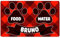 Ferocity Tapis pour gamelles personnalisé avec nom | pour Chiens et Chats | Taille 45 x 75 cm | sous-Couche en Caoutchouc de 4 mm | Motif pour Animaux de Compagnie | Couleur Check [140]