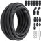 VEVOR 6-AN-Kraftstoffleitungssatz, 762 cm Kraftstoffschlauchsatz, 5/16-Nylon-Edelstahl-Geflecht-Kraftstoffleitungs-Öl-/Gas-/Diesel-Schlauchendstück-Anschlusssatz 15-teiliger Drehgelenk-Adaptersatz