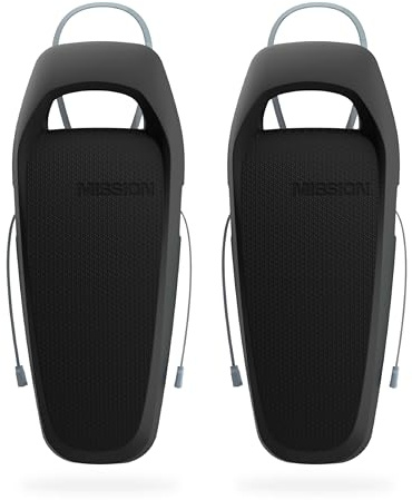 MISSION Boat Gear Sentry Boat Fenders 2 Pack - Heavy Duty Boat Fenders for Docking - Flat Hull Hugging Boat Bumpers for Safe Boat Protection (Obsidian Black)