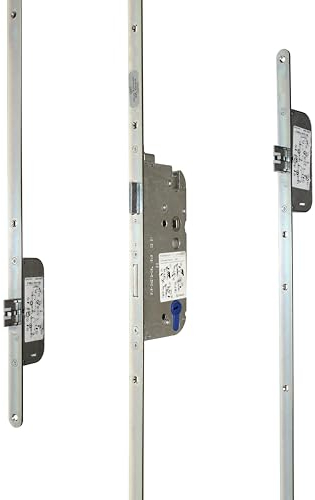 GU Secury Automatik Mehrfachverriegelung/Haustürschloss Automatikriegel, Dornmaß 65mm, Entfernung: 92mm, Stulp: 20mm, DIN Links/Rechts verwendbar (6-37509) incl. SN-TEC® Montageanleitung