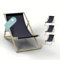 HAGO Liegestuhl Anthrazit Liege Stuhl Strand Strandliege Sonnenliege Gartenliege Klappstuhl Lounge Chill 4 Stück