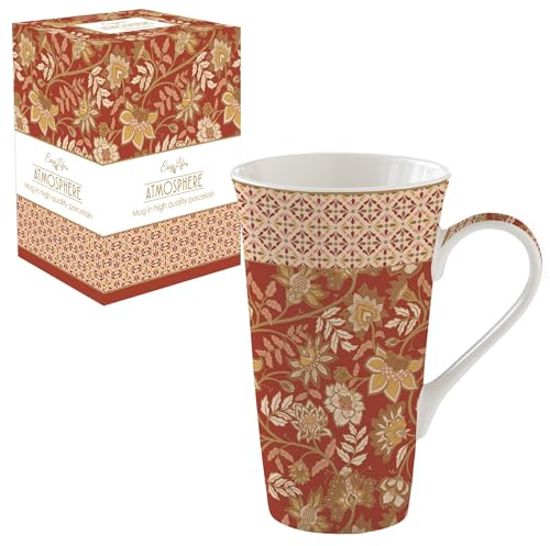 Easy Life COFFRET 1 MUG GEANT 60CL EN PORCELAINE FLEURS DE REVES