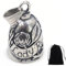 ZKGYUS Clochette moto femme Lady Rider avec rose. Porte-Bonheur motard Biker Triker. Livrée avec étui cadeau velours. Guardian bell cloche moto