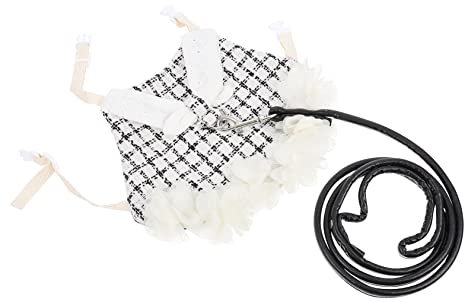 POPETPOP 1 Satz Kleidung Für Haustierkaninchen Bausatz Laufleine Für Hasen Einhorn Hasengeschirr Hundegeschirr Coop Chinchilla Kostü Kaninchenkäfigzubehör Ratte Baumwolle Black