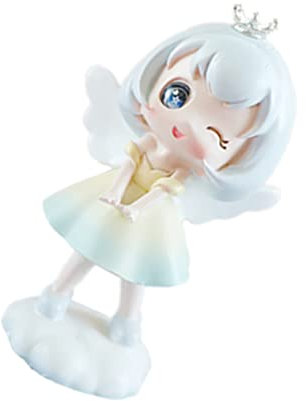 BESPORTBLE 1Stk Nacht Engel Ornamente Engel-Ornament Figur Katze Puppe weltbild buchregal Dekoration Chic weihnachtsdeko Statue des kleinen Mädchens Autoinnenausstattung Harz